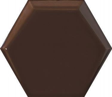 Baldosas biseladas hexagonales marrones, Item M171514P